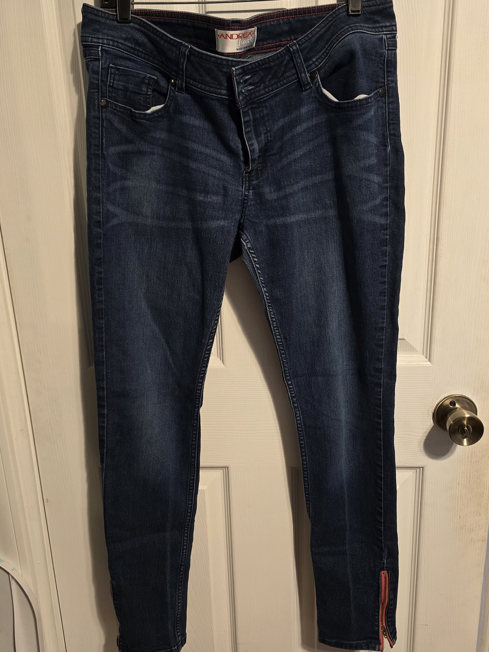 ANDREA Dark Blue Skinny Jeans for Women
